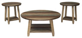 Raebecki Coffee & 2 End Tables T221-13.